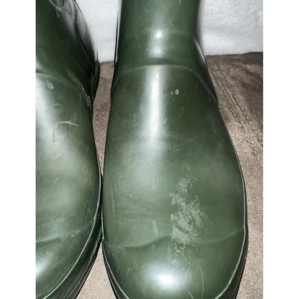 Hunter Men's Original Short Waterproof Rain Boots | Dark‎ Green | Size US 5